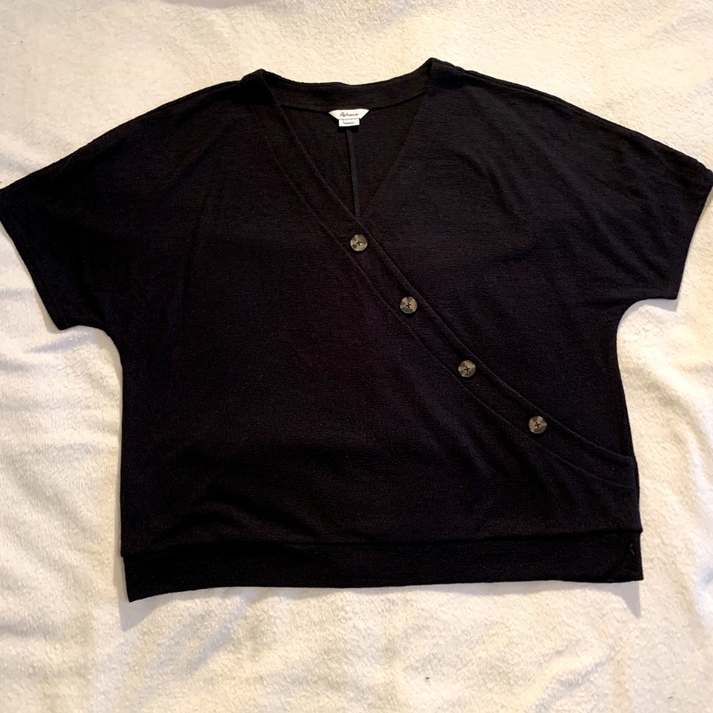 Black Surplice top